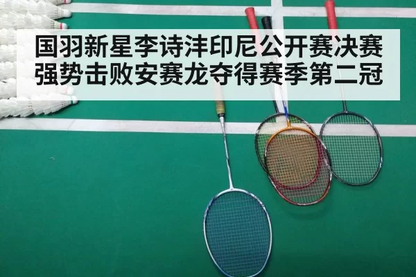 国羽新星李诗沣印尼公开赛决赛强势击败安赛龙夺得赛季第二冠